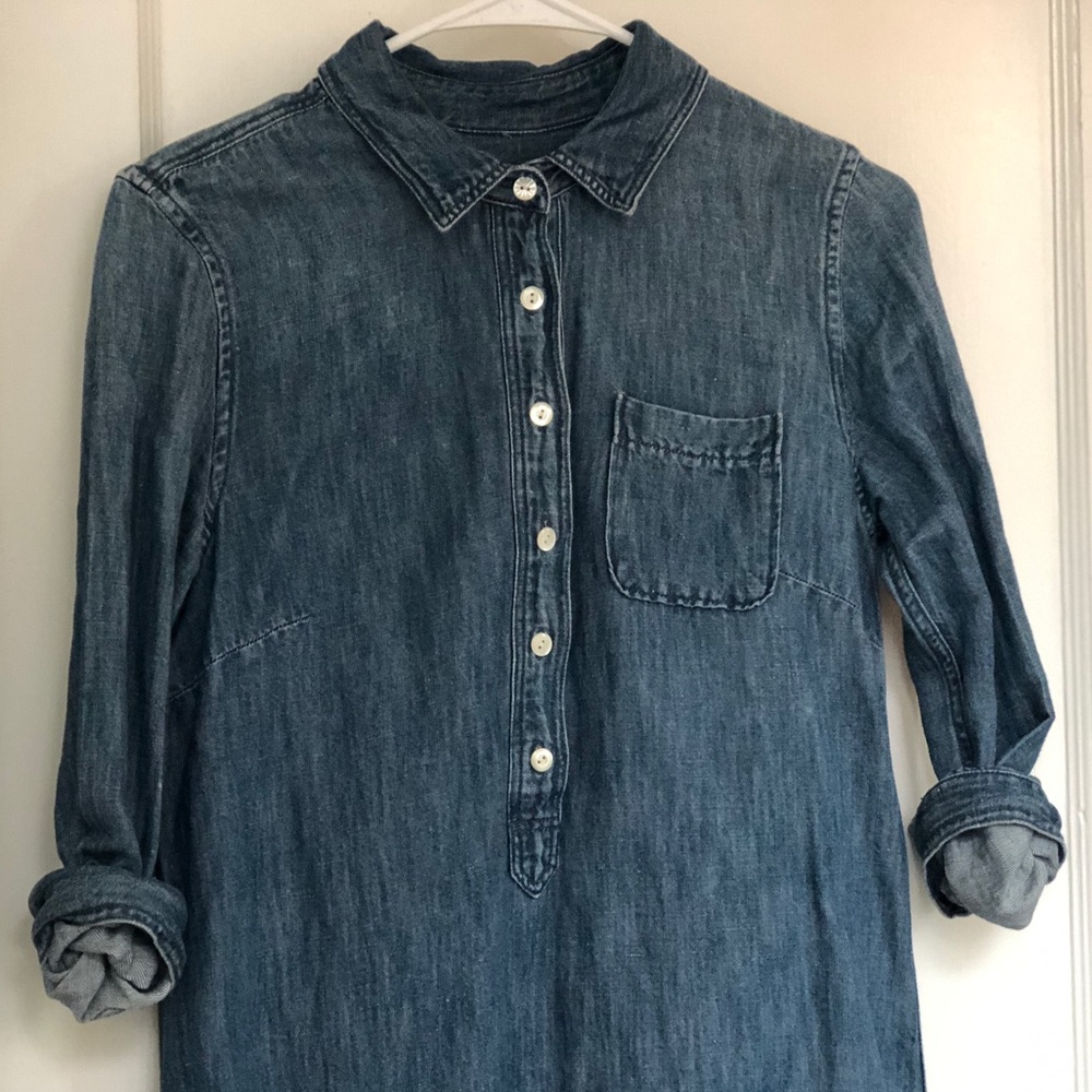 J.Crew Chambray Shirtdress
